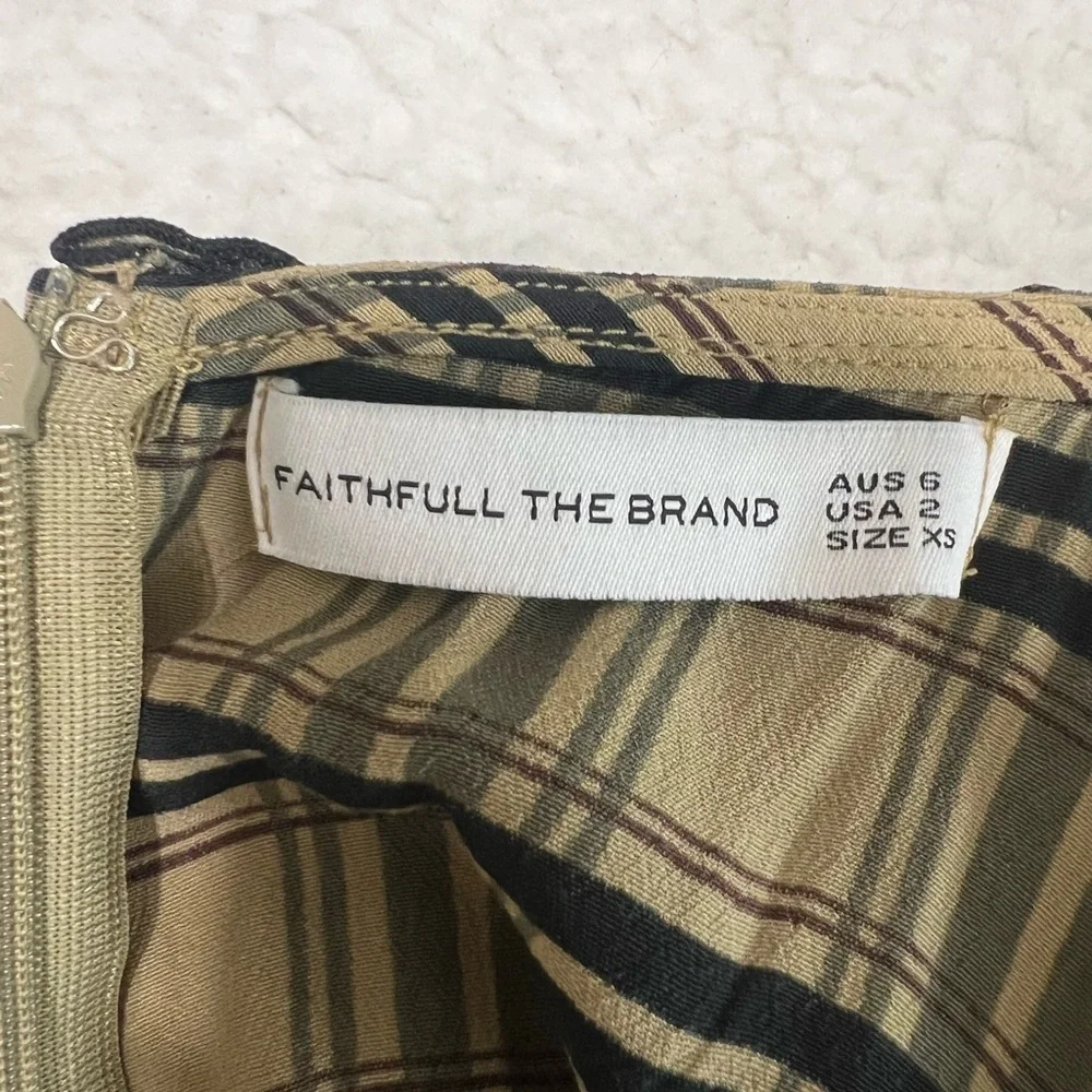 Faithfull the Brand Cancun Plaid Jumpsuit XS
